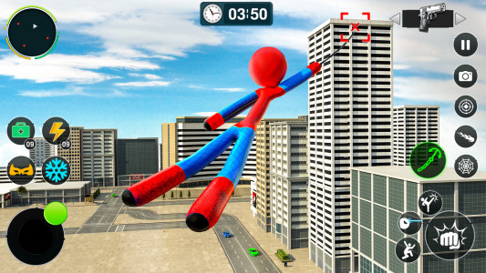 اسکرین شات برنامه Spider Rope Hero Fighting Game 1