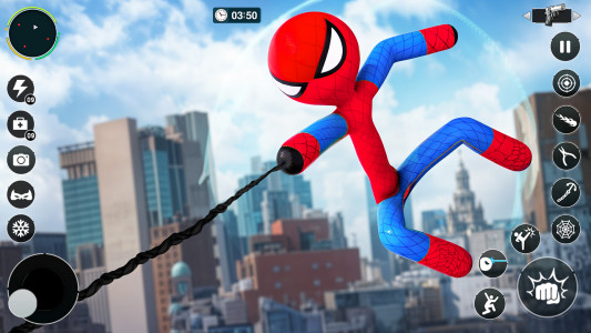 اسکرین شات برنامه Spider Rope Hero Fighting Game 2