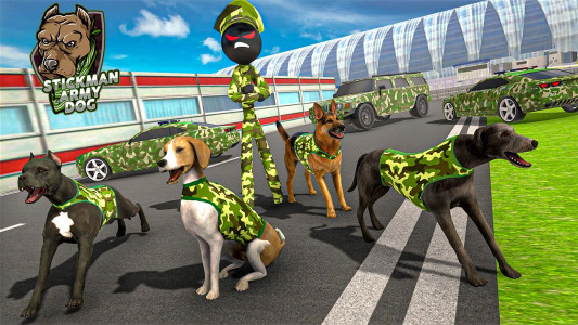 اسکرین شات برنامه Stickman Army Dog Chase Crime Simulator 5