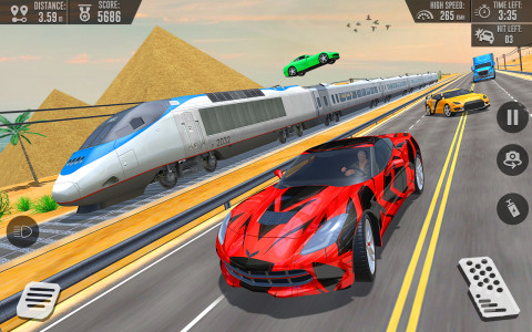 اسکرین شات برنامه Racing in Highway Car 3D Games 2