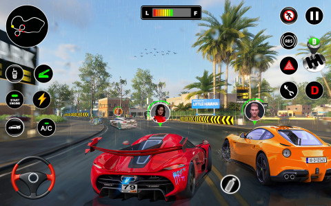 اسکرین شات 3 برنامه Racing in Highway Car 3D Games