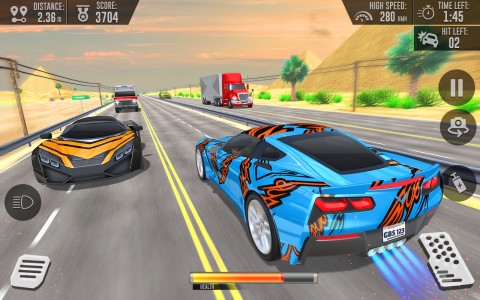 اسکرین شات برنامه Racing in Highway Car 3D Games 5