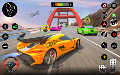 اسکرین شات 2 برنامه Racing in Highway Car 3D Games