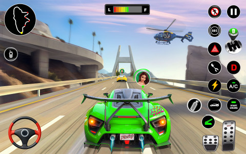 اسکرین شات برنامه Racing in Highway Car 3D Games 1