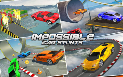 اسکرین شات برنامه Speed Car Stunts 2018: Extreme Tracks Racing Games 2