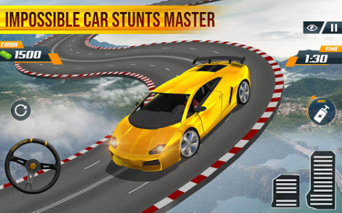 اسکرین شات برنامه Speed Car Stunts 2018: Extreme Tracks Racing Games 4