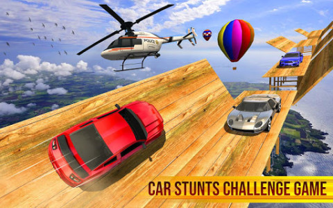 اسکرین شات برنامه Speed Car Stunts 2018: Extreme Tracks Racing Games 1