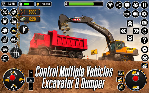 اسکرین شات بازی City Heavy Excavator Crane 3D 3