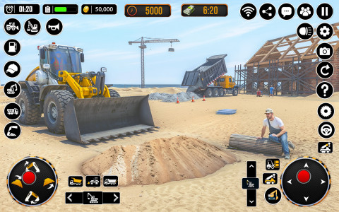 اسکرین شات 3 بازی City Heavy Excavator Crane 3D