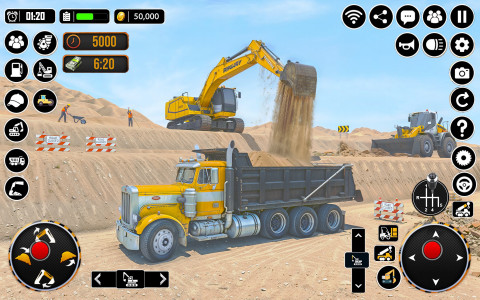 اسکرین شات 1 بازی City Heavy Excavator Crane 3D