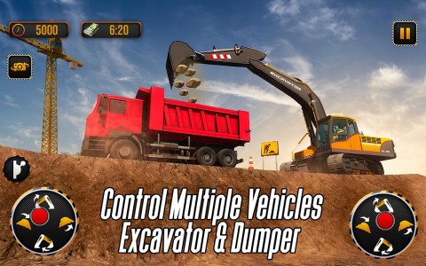 اسکرین شات بازی City Heavy Excavator Crane 3D 2