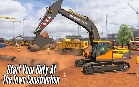 اسکرین شات بازی City Heavy Excavator Crane 3D 3