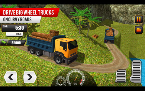 اسکرین شات برنامه Mountain Offroad Truck Driving 3