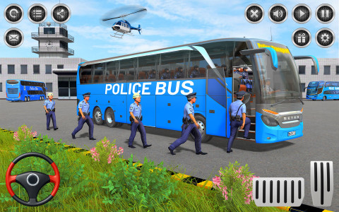 اسکرین شات بازی US Police Bus Simulator Game 1