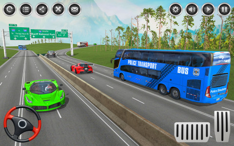 اسکرین شات بازی US Police Bus Simulator Game 3