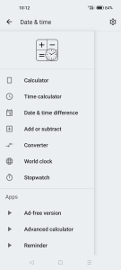 اسکرین شات برنامه Date & time calculator 2