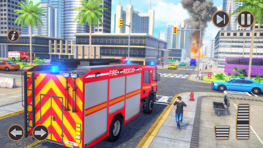 اسکرین شات بازی 911 Rescue Fire Truck Games 3D 3
