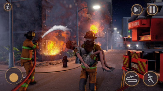 اسکرین شات بازی 911 Rescue Fire Truck Games 3D 5