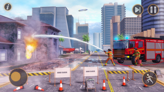 اسکرین شات بازی 911 Rescue Fire Truck Games 3D 4