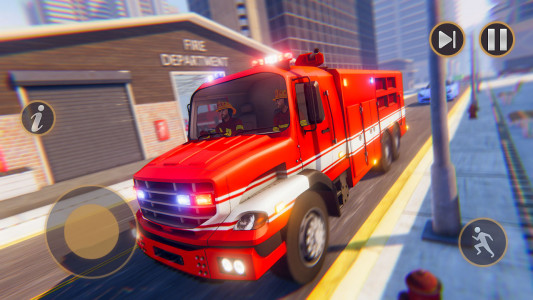اسکرین شات بازی 911 Rescue Fire Truck Games 3D 1