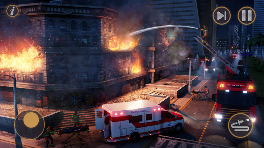 اسکرین شات بازی 911 Rescue Fire Truck Games 3D 6