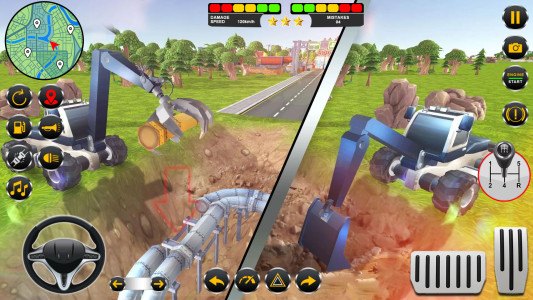 اسکرین شات 4 برنامه Road Construction Excavator 3D