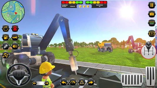 اسکرین شات 2 برنامه Road Construction Excavator 3D