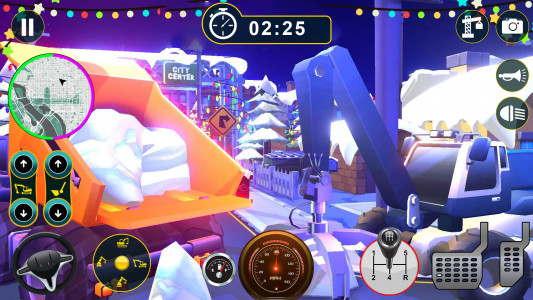 اسکرین شات 1 برنامه Snow Excavator Truck Simulator