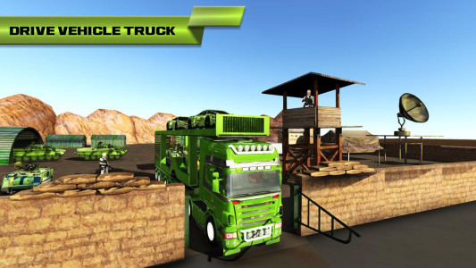 اسکرین شات برنامه Army Tank Transport Truck Game 3