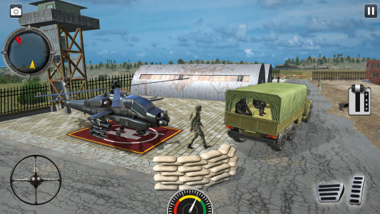 اسکرین شات بازی Army Passenger Jeep Driving 3D 1
