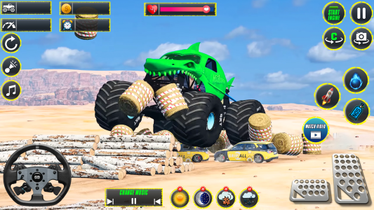 اسکرین شات 2 بازی Monster Truck Stunts Racing 3D