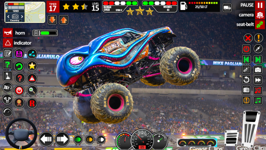 اسکرین شات 2 بازی Monster Truck Stunts Racing 3D