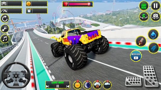 اسکرین شات 1 بازی Monster Truck Stunts Racing 3D