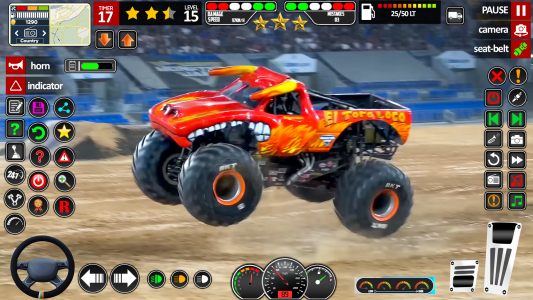 اسکرین شات 3 بازی Monster Truck Stunts Racing 3D