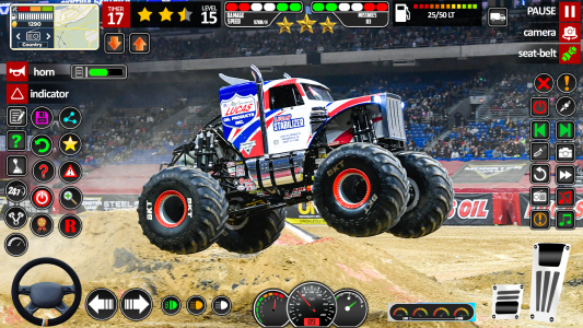 اسکرین شات 6 بازی Monster Truck Stunts Racing 3D