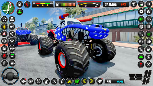 اسکرین شات بازی Monster Truck Stunts Racing 3D 3