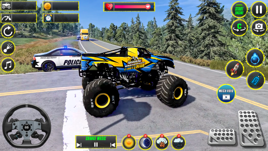 اسکرین شات 6 بازی Monster Truck Stunts Racing 3D