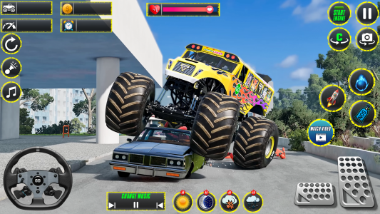 اسکرین شات 4 بازی Monster Truck Stunts Racing 3D
