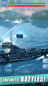 اسکرین شات بازی Idle Fleet: Warship Shooter 3