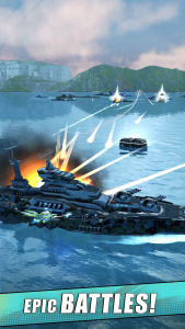 اسکرین شات بازی Idle Fleet: Warship Shooter 2