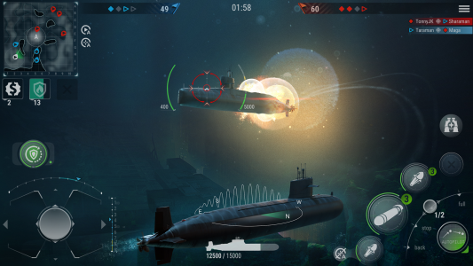 اسکرین شات 2 بازی WORLD of SUBMARINES: Navy PvP