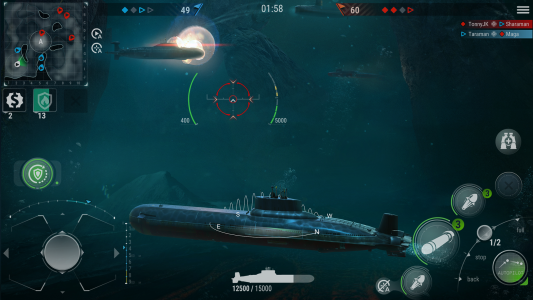 اسکرین شات 1 بازی WORLD of SUBMARINES: Navy PvP