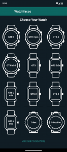 اسکرین شات برنامه Watchfaces for Amaz Watches 2