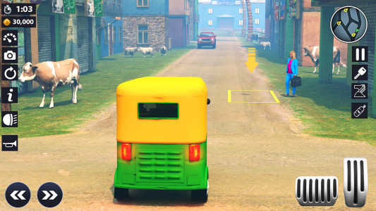 اسکرین شات 1 بازی Rickshaw Game Offline -Tuk Tuk