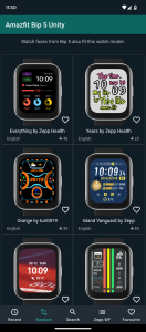 اسکرین شات برنامه Watchfaces Amazfit Bip 3/5 & U 2