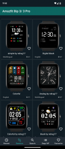 اسکرین شات 4 برنامه Watchfaces Amazfit Bip 3/5 & U