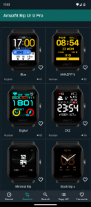 اسکرین شات برنامه Watchfaces Amazfit Bip 3/5 & U 5