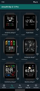 اسکرین شات برنامه Watchfaces Amazfit Bip 3/5 & U 4