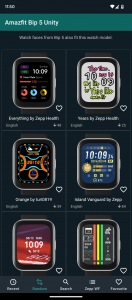 اسکرین شات 2 برنامه Watchfaces Amazfit Bip 3/5 & U