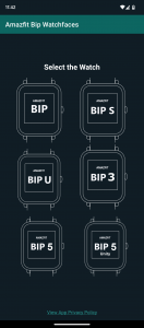 اسکرین شات برنامه Watchfaces Amazfit Bip 3/5 & U 1